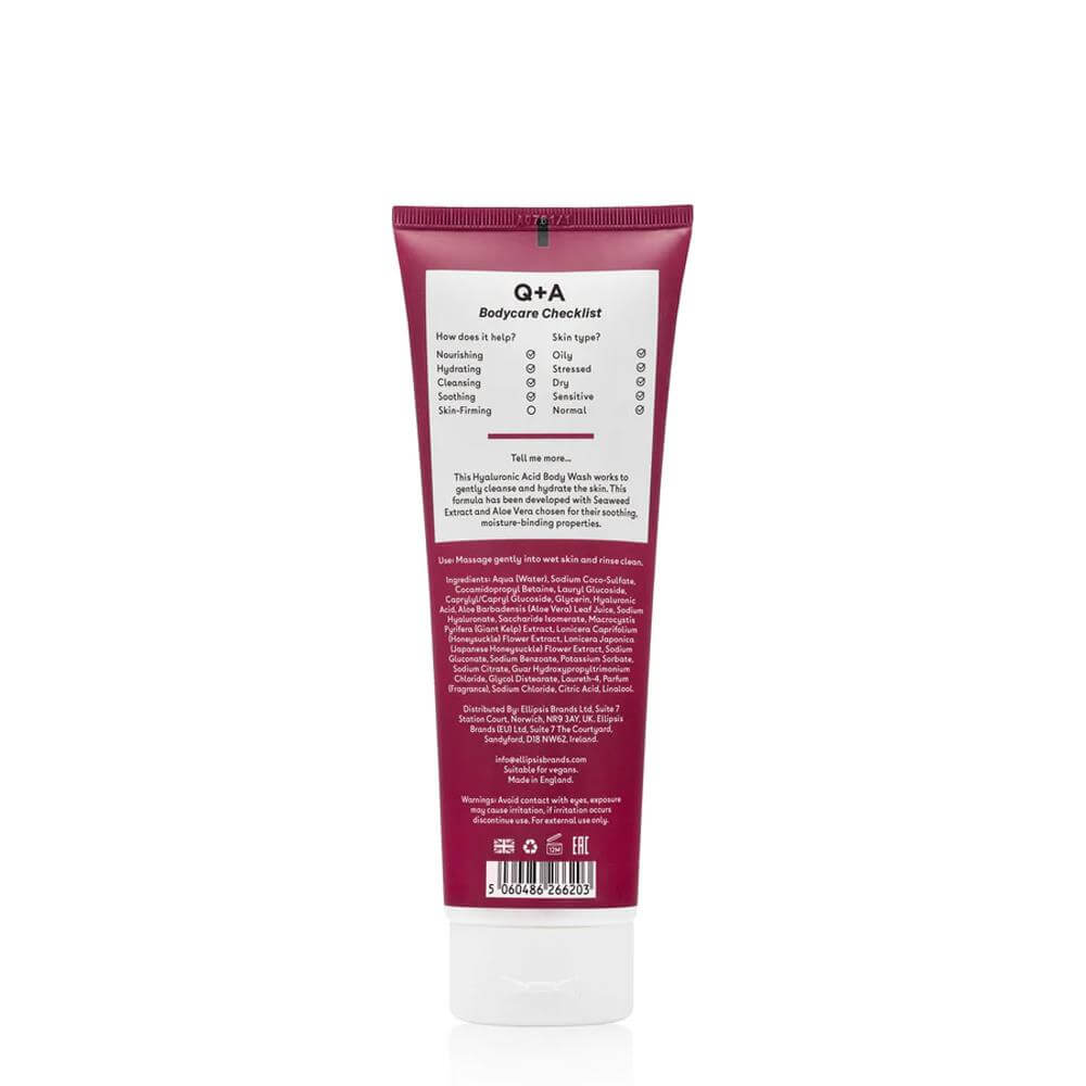 Q+A Hyaluronic Acid Body Wash 250ml